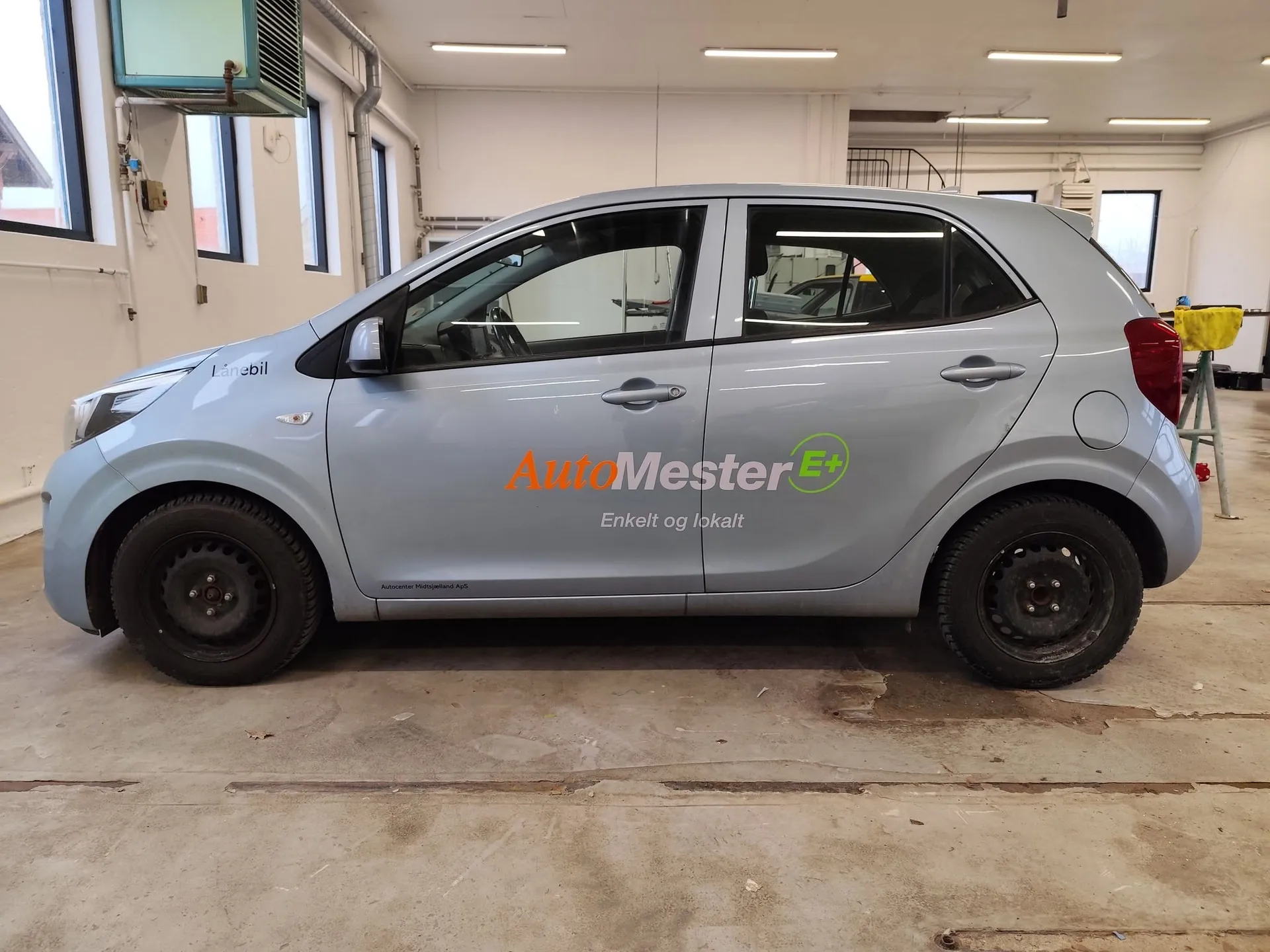 Kia Picanto folieret med AutoMester-reklame